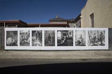 Paste Up Commission, MAP Group, 2018, Mechanics Lane, Castlemaine VIC