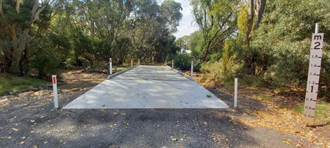 Completed view of Vaughan-Tarilta low level crossing