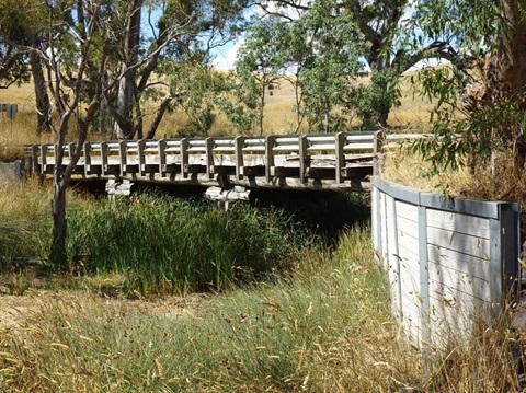 Existing James Creek Bridge structure. 