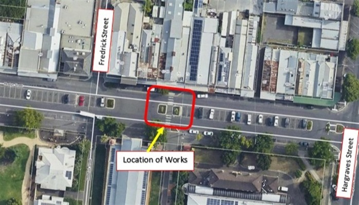 Mostyn Street Wombat Crossing Location