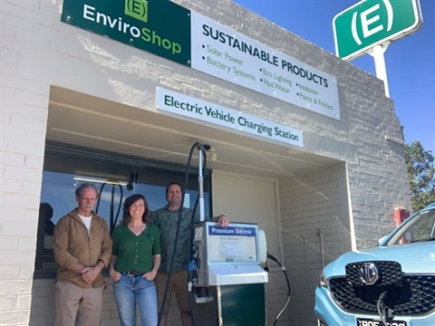 EnviroShop workers standing looking at camera