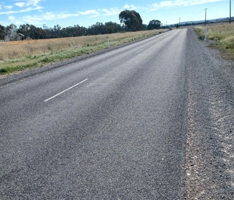 Baringhup Road which has been reconstructed