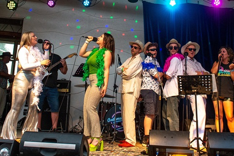 Performers on stage at the 2023 Castlemaine Idyll