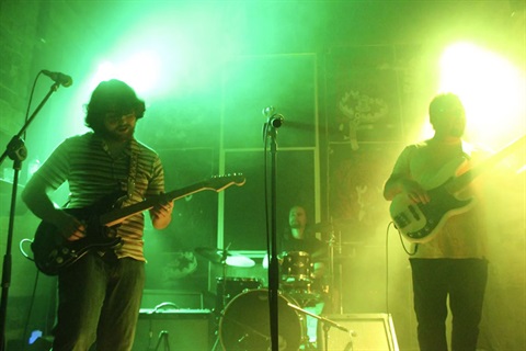 Hugernaut the band on stage