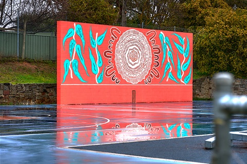 Norwood Hill playground mural